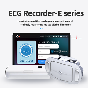 Portable 12 Lead Electrocardiograph Medical Grade AI Smart ECG Device
